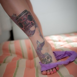 Tattoo Beauty Lynn Pops Gets Naked
